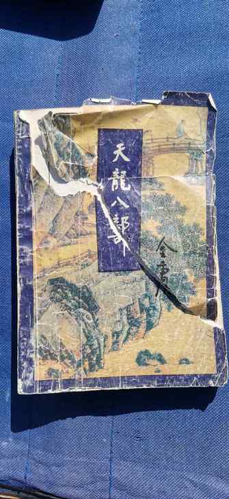 金庸天龙八部，封皮和前两页撕断后面正常