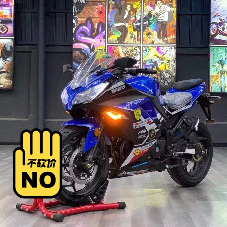 趴赛跑车国产二手川崎小忍者摩托车250cc...
