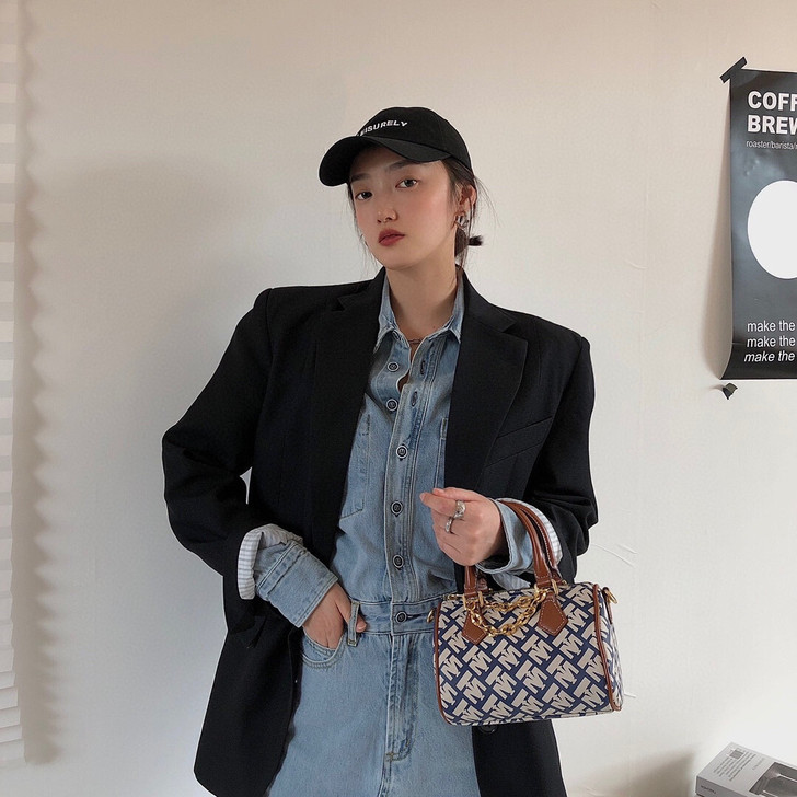 小MK官网正品女包MI系列波士顿小号手提包...
