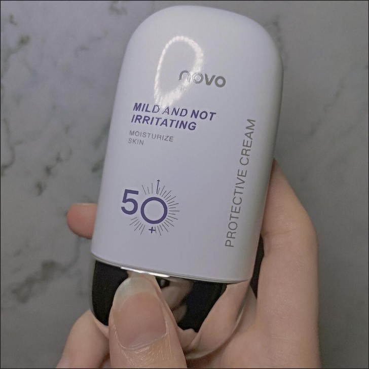 NOVO防晒霜防晒乳50倍防紫外线美白隔离...