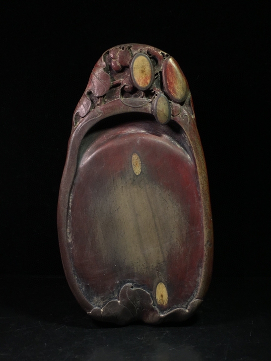 旧藏端砚 多子多福 ,石料上乘,略帶石皮随...