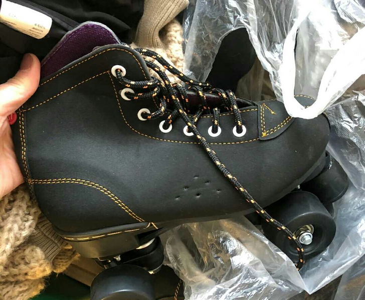 99新双排43码4轮旱冰鞋/溜冰鞋