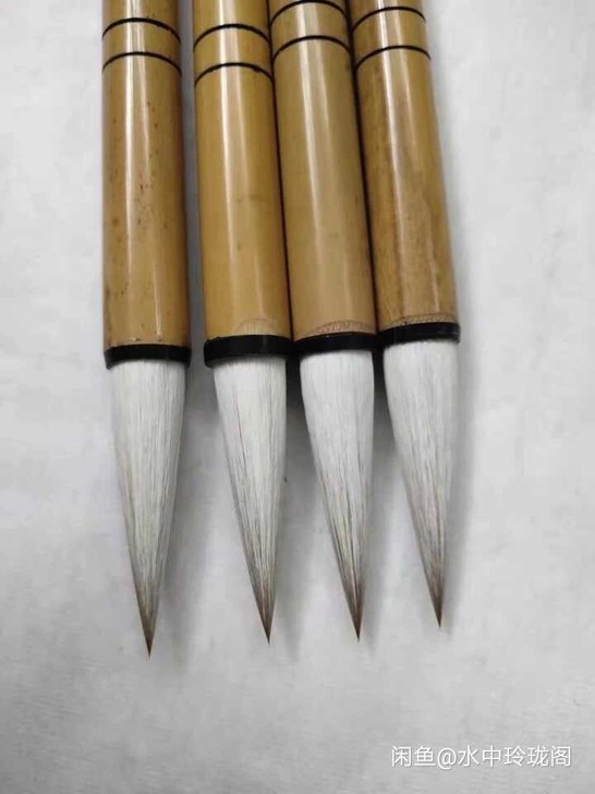 绝对好用不分叉的毛笔 欧体颜体隶书兼毫毛笔...