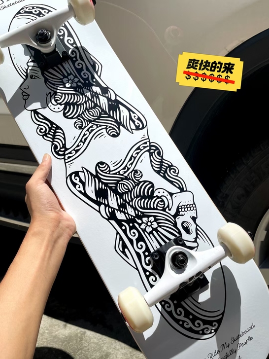 闲置转让全新Humbie双翘滑板专业滑板动...