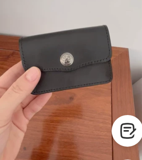 全新实物拍摄 真皮卡包 包盖式扣式零钱包 ...