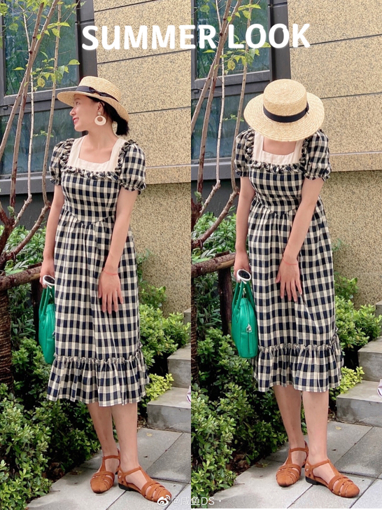 Mini Earth 小个子裙子女夏设计感...