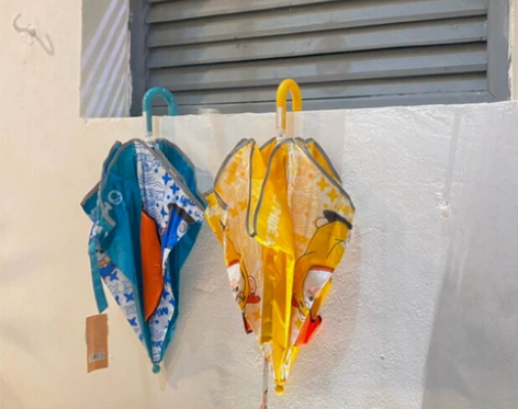 出韩国卡通小熊安全式手开反光条轻量幼儿园男...