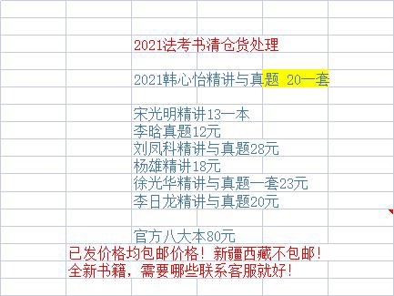 2021法考处理书司法考试法考教材八大本，...