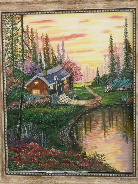 作品详情：纯手绘油画