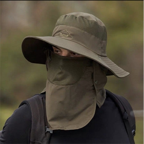 精品防晒帽子 钓鱼帽夏天渔夫帽户外登山太阳...