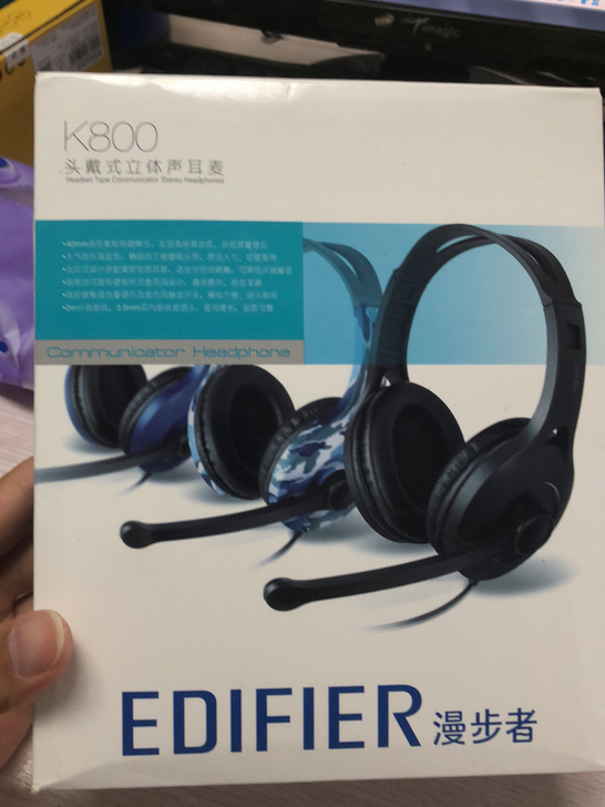 漫步者K800头戴式立体声耳机单孔版