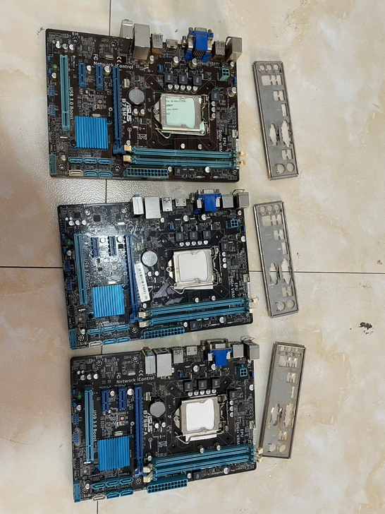 拆机3片华硕b75m-a电脑主板，1155...