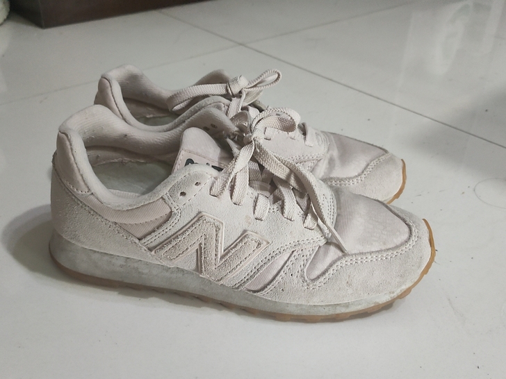 new balance 373 皮粉色 3...