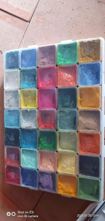 青竹画材牌的，水粉颜料，便宜出便宜出~