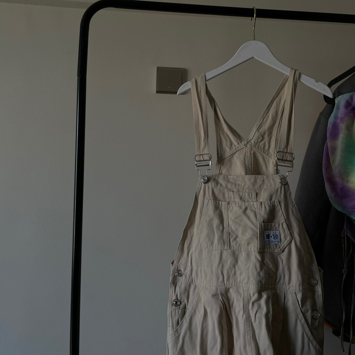 背带裤女韩版ins宽松日系工装直筒长裤高腰...