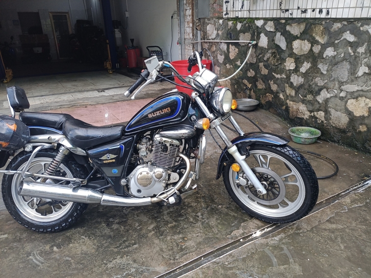 精品豪爵铃木太子巡航摩托车精品车况