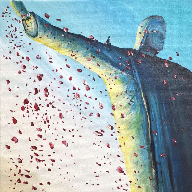 《等风来》临摹南宫泽手绘作品 超现实主义风...