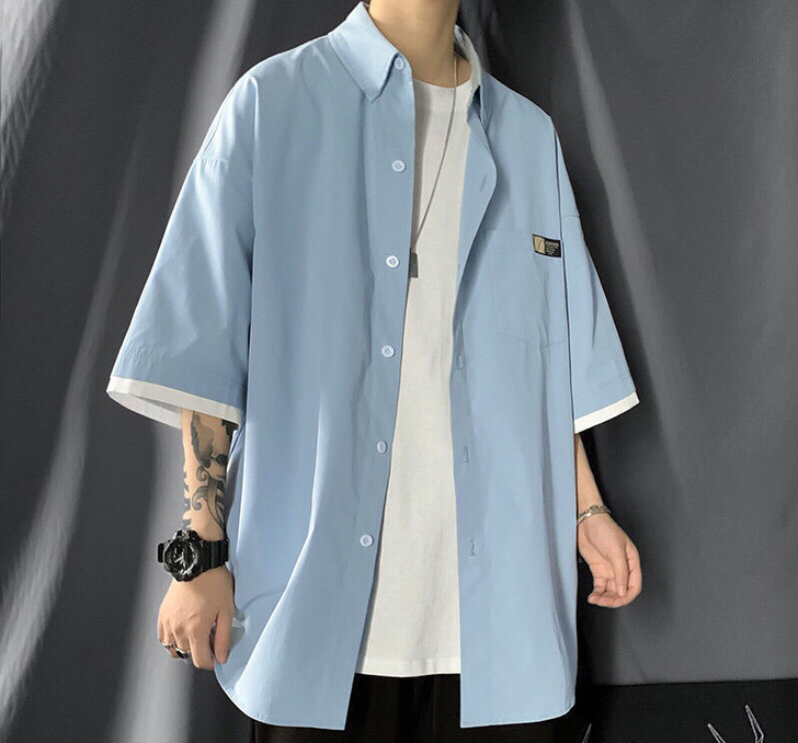 夏季新款男士休闲衬衫