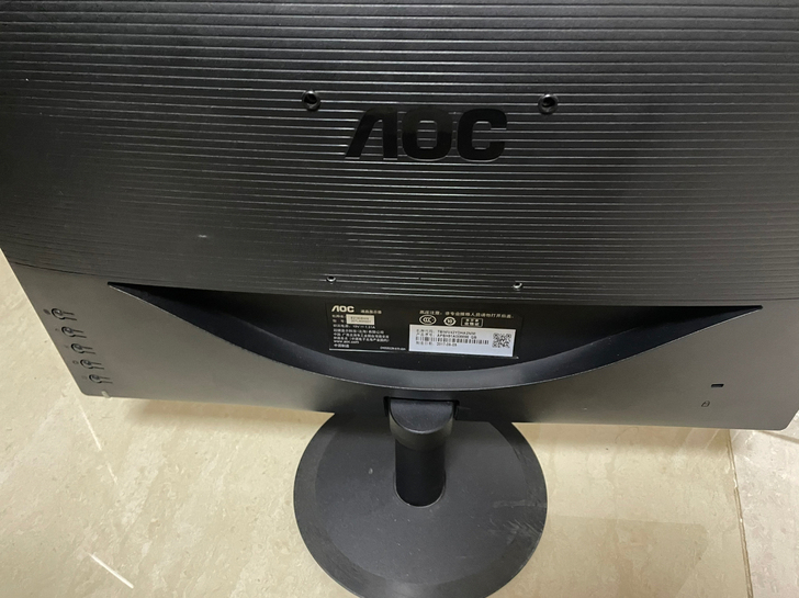 AOC21寸黑色显示器，无磕碰无线，几乎全...