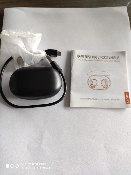 联想无线耳机TC02 Lenovo 蓝牙耳...