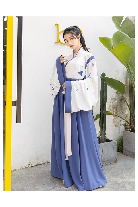 重回汉唐 花棱镜华小夏晋制襦裙正品原创汉服...