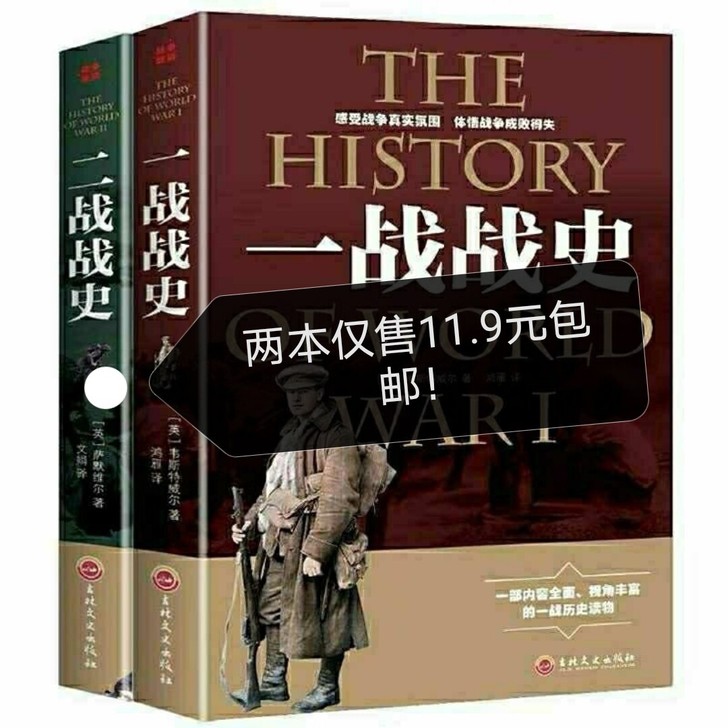 正版一战战史二战战史全史第一二次世界大战军...