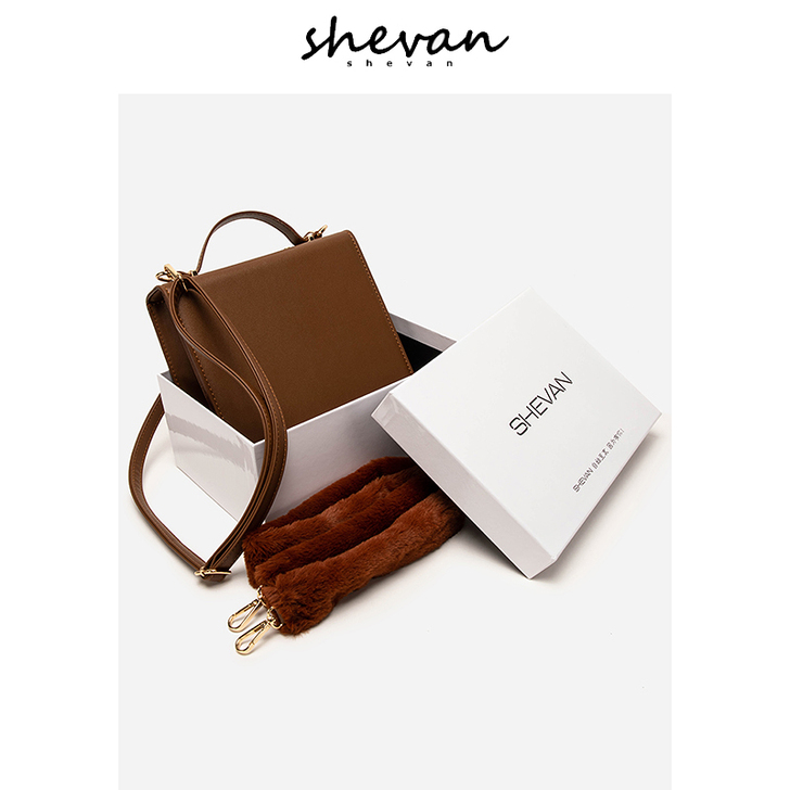 SHEVAN2019新款包包女复古手提包韩...