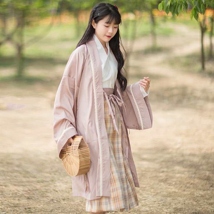 若丝莲【夏卿】日常宋制汉服三件套女，正，颜...