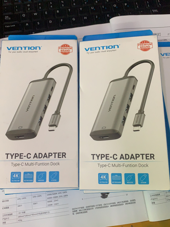 vention type-c adapte...