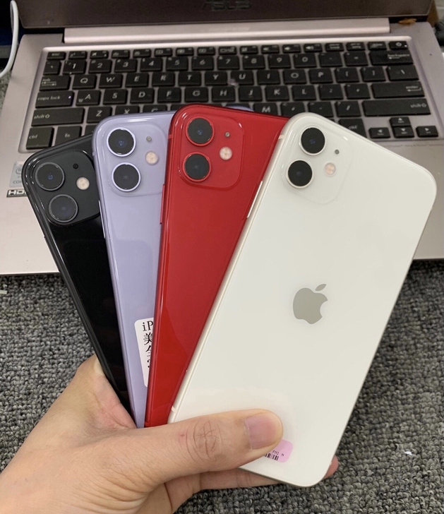 二手苹果11有面容iPhone11红黑白三...