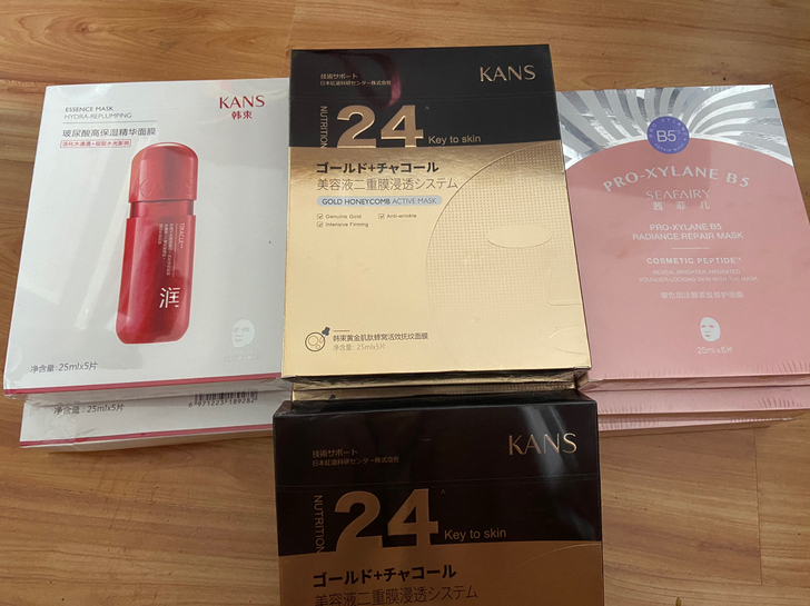 韩束面膜，金刚侠，红胶囊，茜菲儿面膜