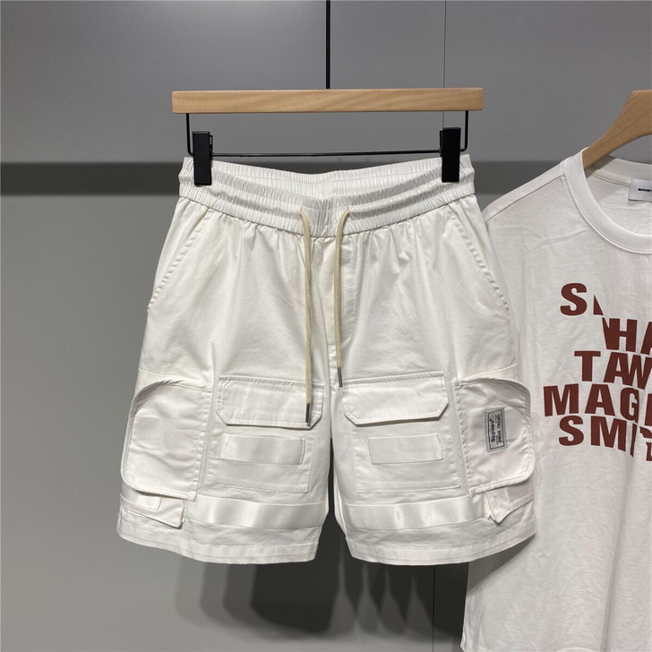 【清仓】韩版青年男士工装裤机能短裤夏季美式...