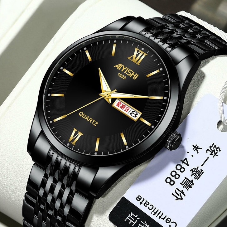 瑞土全自动机械表男士手表夜光防水日历高档帅...