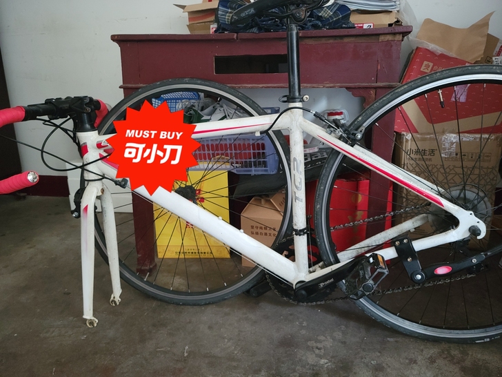 老款TCR,换了蓝图变速,中空链条,换新车...