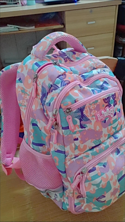 巴布豆书包小学生女儿童背包一至六年级6-1...