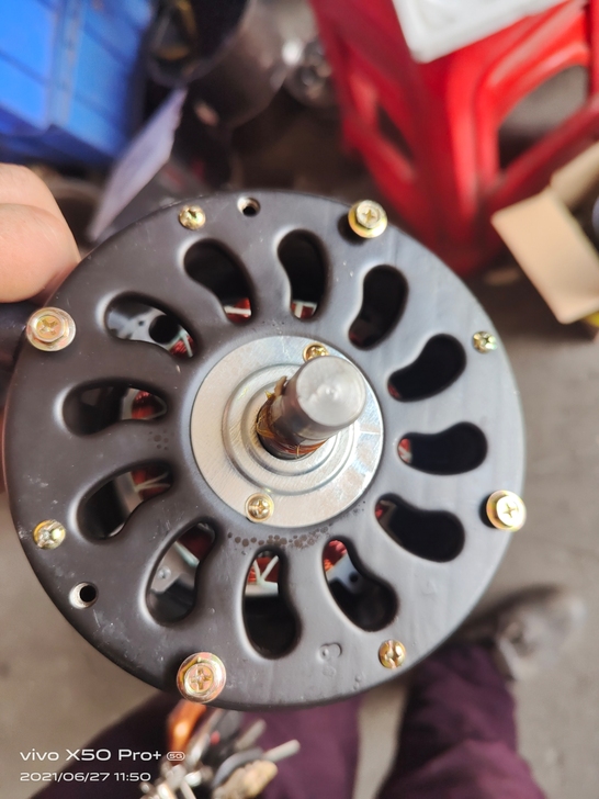 牛角扇电机 一批全新美菱工业电风扇电机FS...