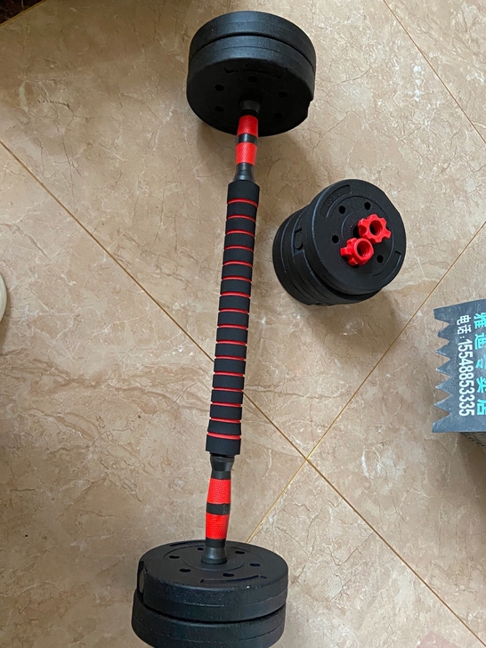 哑铃全新闲置哑铃，总40斤每只哑铃20斤，...
