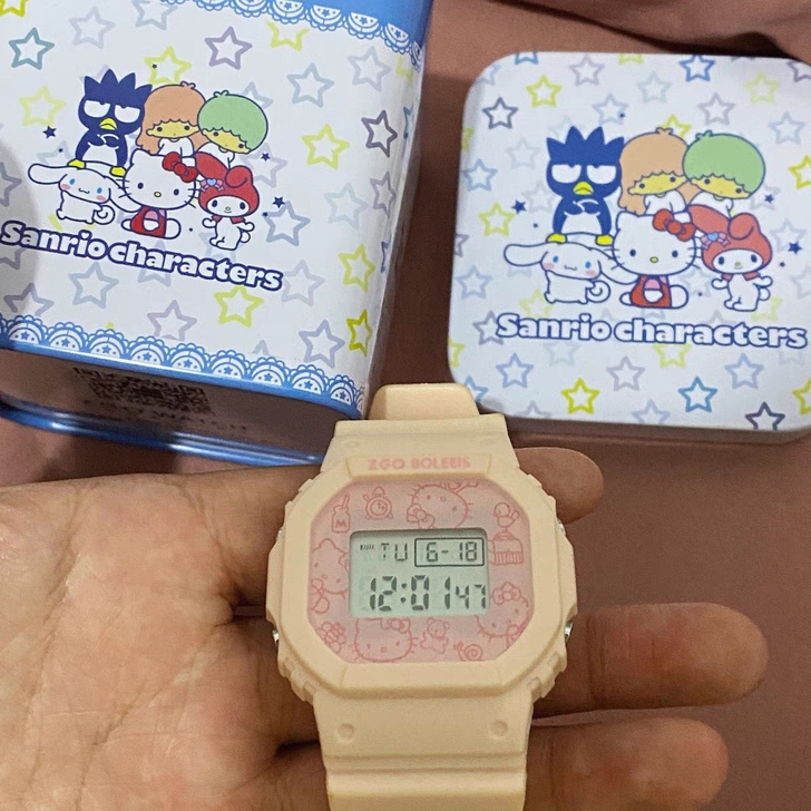 hellokitty三丽鸥联名电子手表女款...