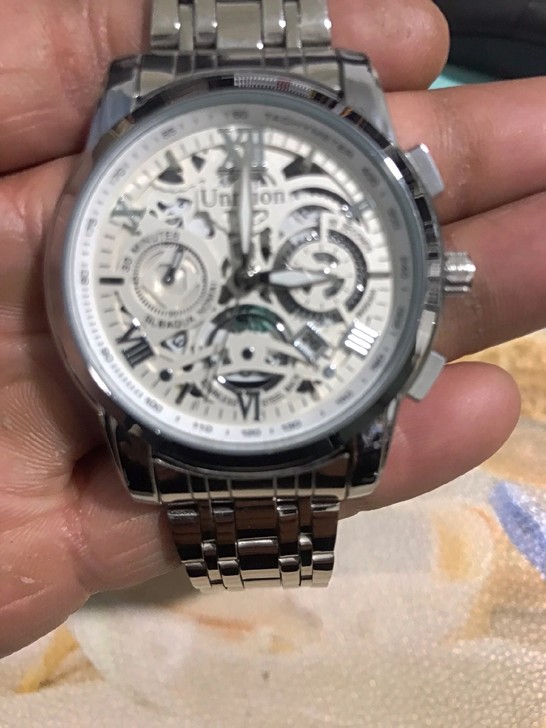 正品瑞士全自动机械表手表男士镂空防水夜光日...