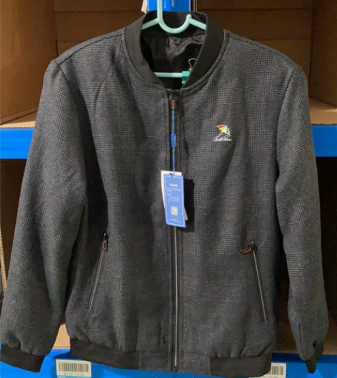 全新花雨伞男士夹克立领,中年针织,有防伪标...