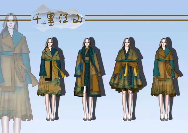 服装效果图约稿 款式图约稿
