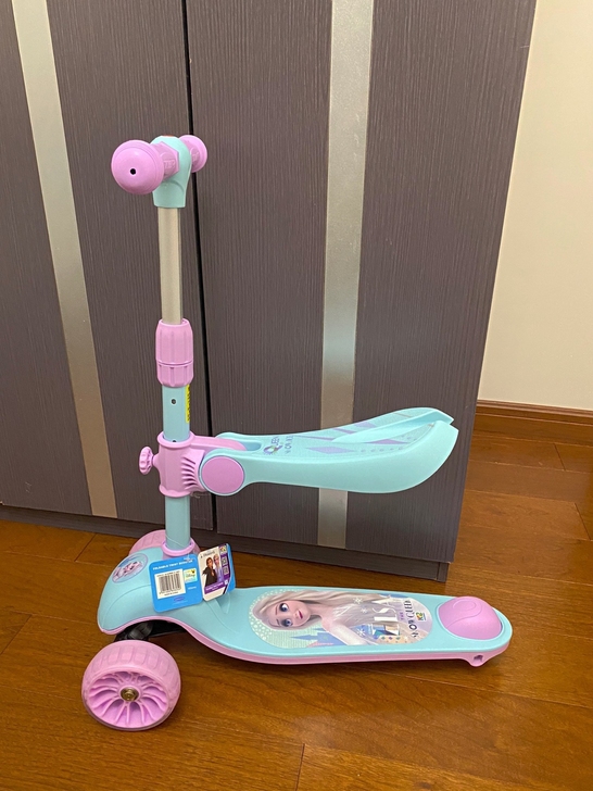 迪士尼儿童滑板车3-6-12岁宝宝平衡滑板...