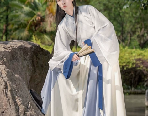 绚妃原创汉服寻陌莫辞晋制交领三件套齐腰一片...