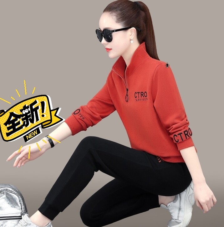 运动套装女春秋时尚大码长袖休闲卫衣转手原因...