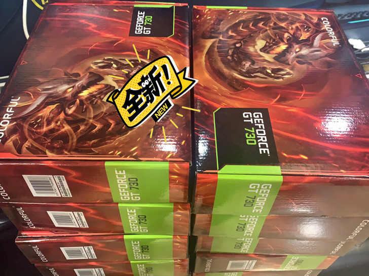 七彩虹GT730 2g黄金版 全新未拆封。...