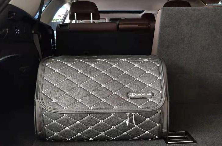 全新未拆雷克萨斯原厂皮革后备箱收纳箱全新未...