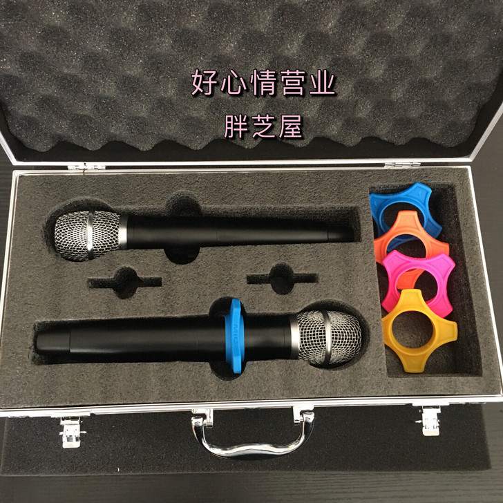 无线话筒收纳箱盒铝合金麦克风空箱子防震保护...