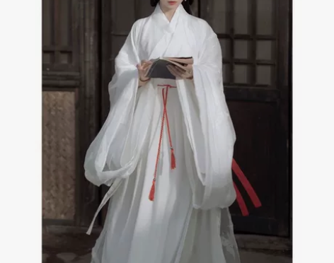 原创魏晋风白色神明少女汉服女夏季薄款古装广...