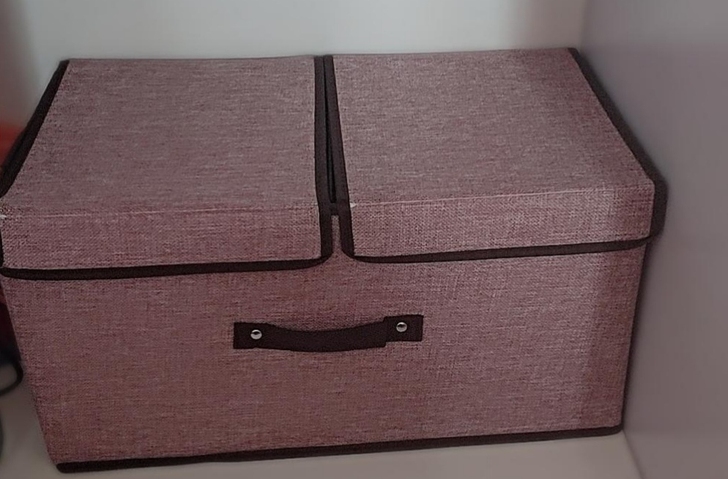 双盖收纳箱大号两用折叠式衣服整理箱