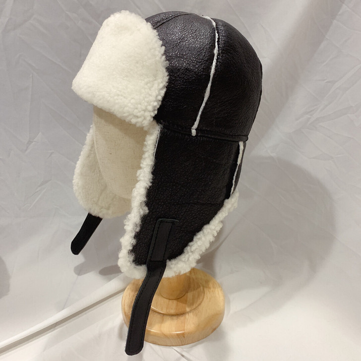 全新限特出工厂外单订货款真皮毛一体雷锋帽